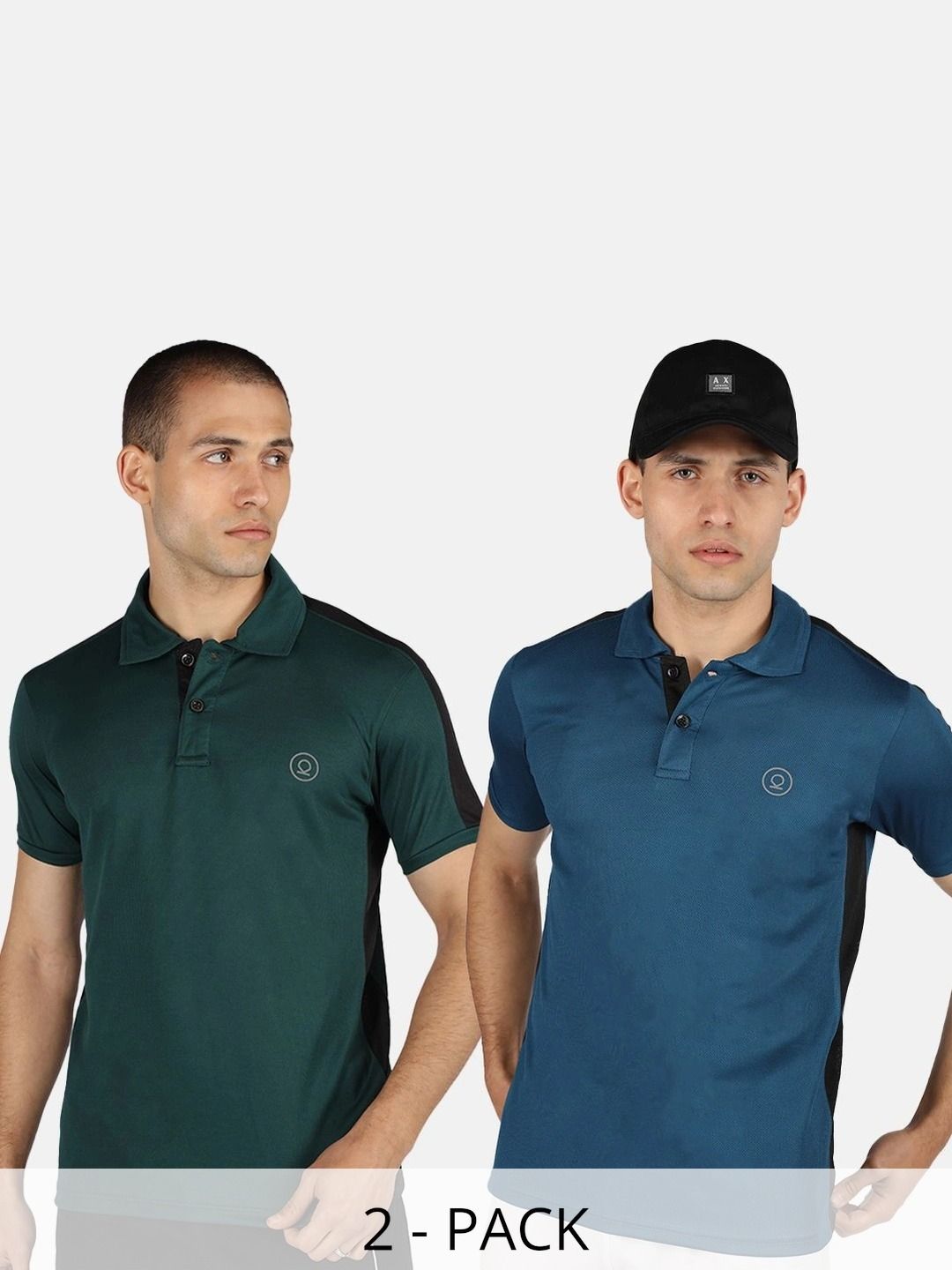 CHKOKKO Men Brand Logo 2 Polo Collar T-shirt-image-32