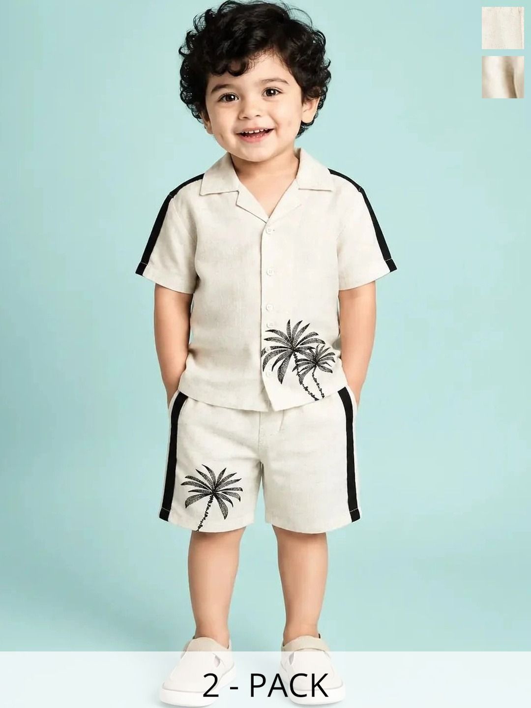Bloomup Boys Printed Shirt with Shorts-picture-15