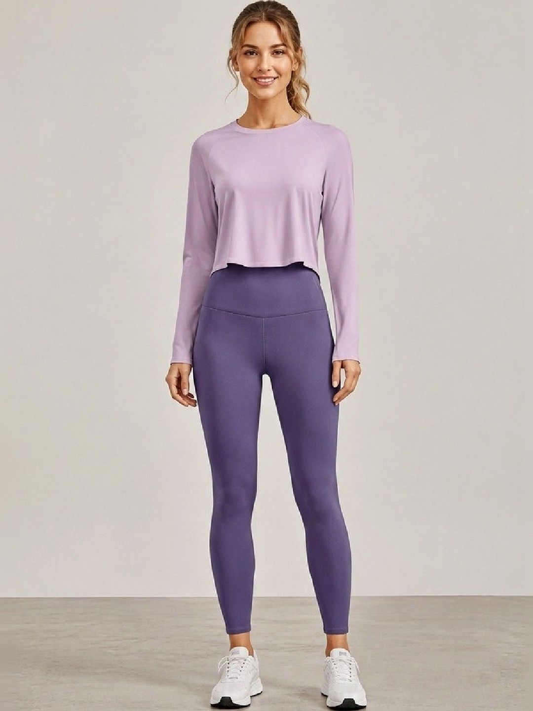 ENRIZZ Solid Top with Leggings-picture-37