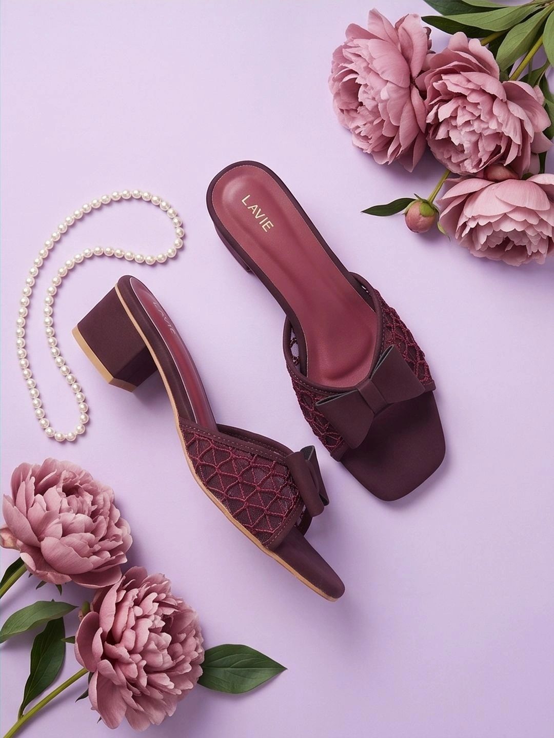 Lavie Party Block Sandals with Bows-image-40
