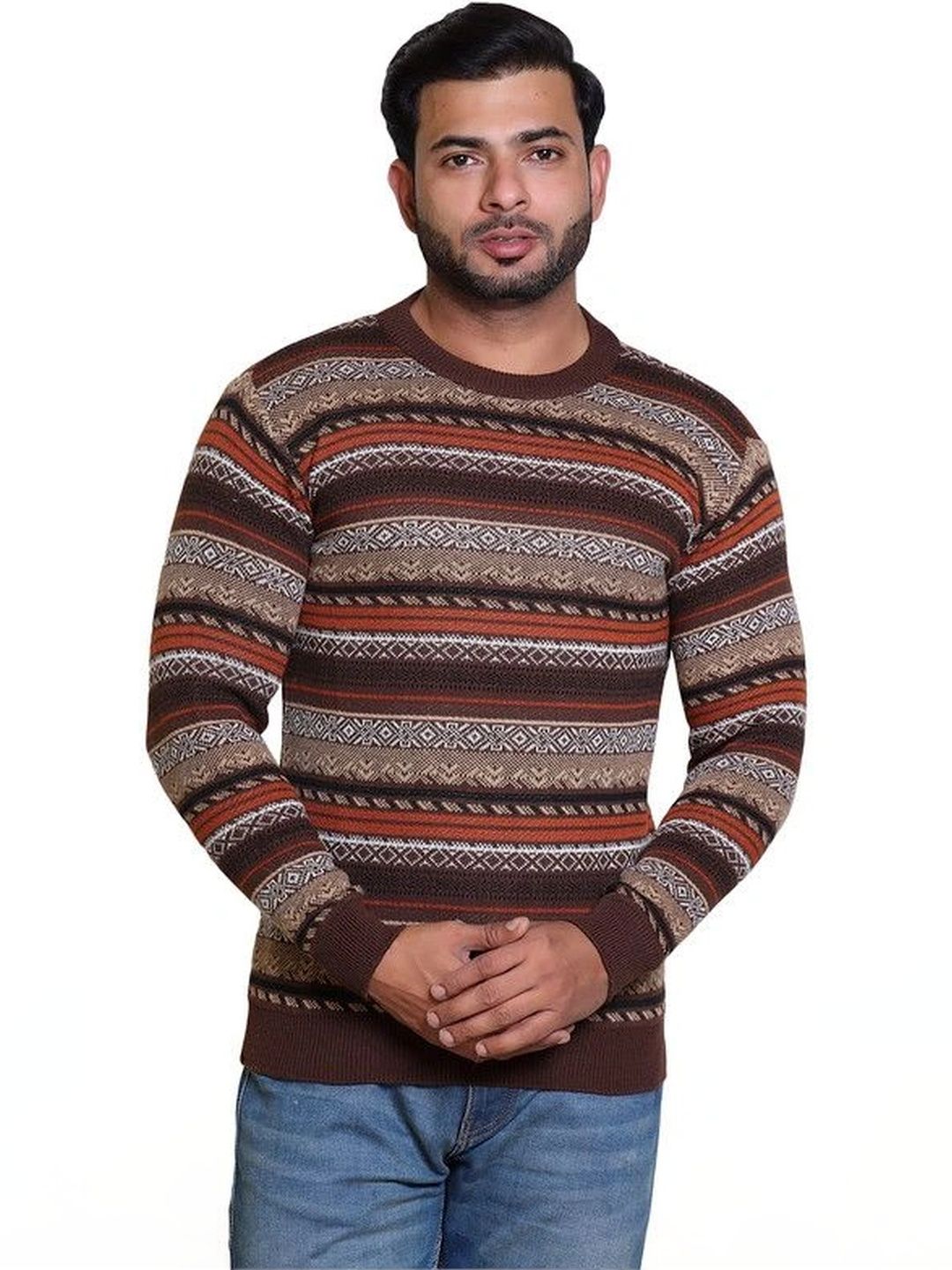 Grand Line Men Fair Isle Pullover-picture-32