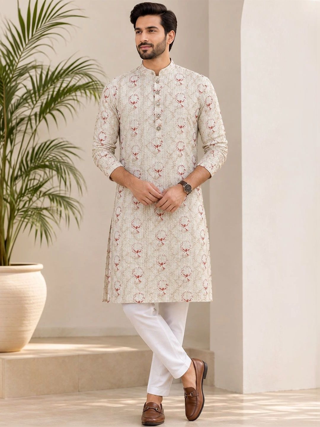 LENIA Men Ethnic Motifs Printed Kurta-picture-31