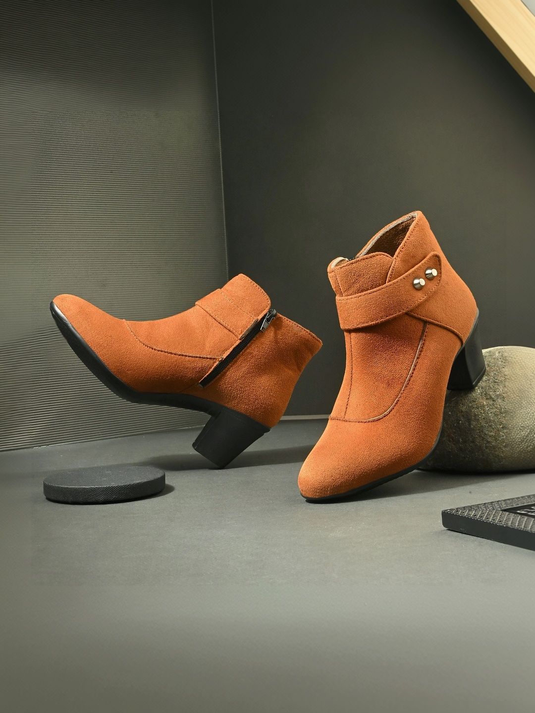 The Roadster Lifestyle Co Women Round Toe Zip Regular Boots-picture-55