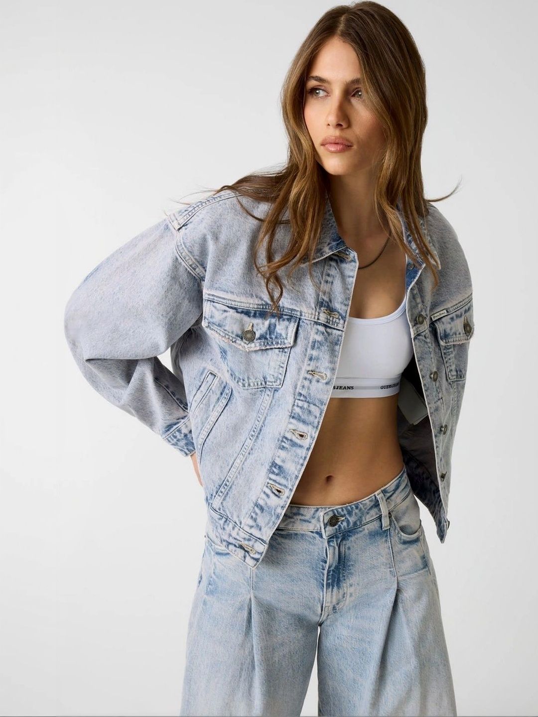 GUESS Jeans Women Washed Denim Jacket-image-11