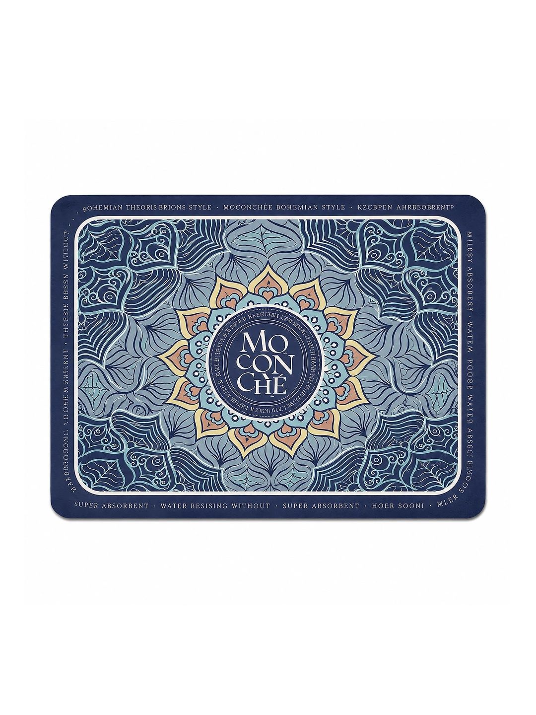 LUXEHOME INTERNATIONAL Blue Printed Anti-Skid Kitchen Mats-picture-38