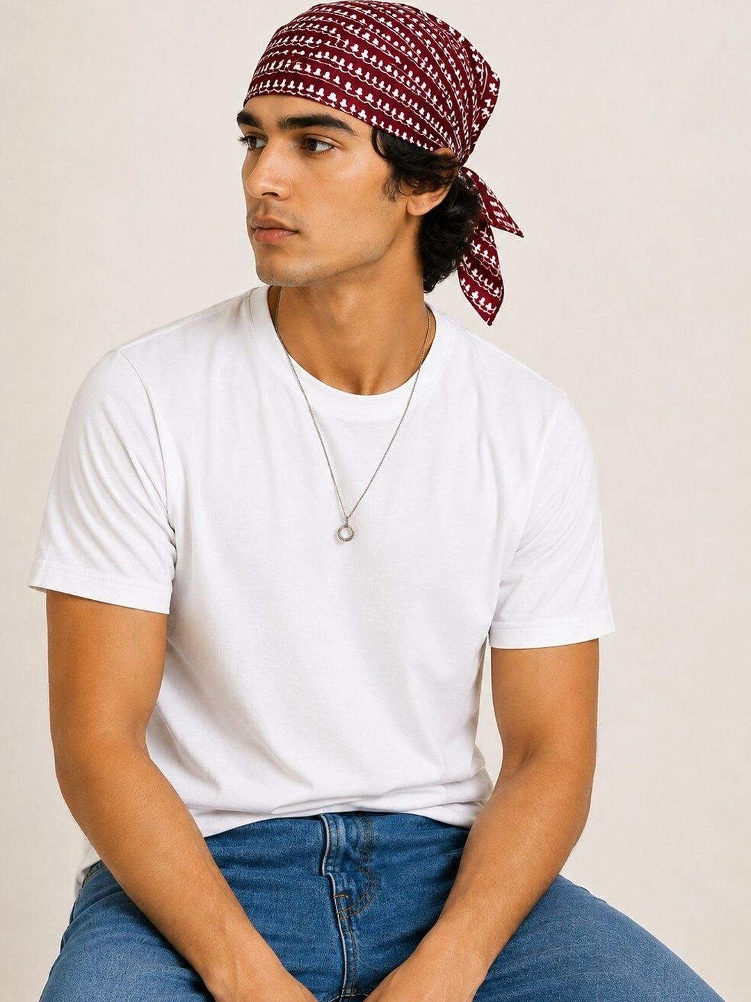 HOUSE OF PEHNAVA Men Printed Scarf-picture-35