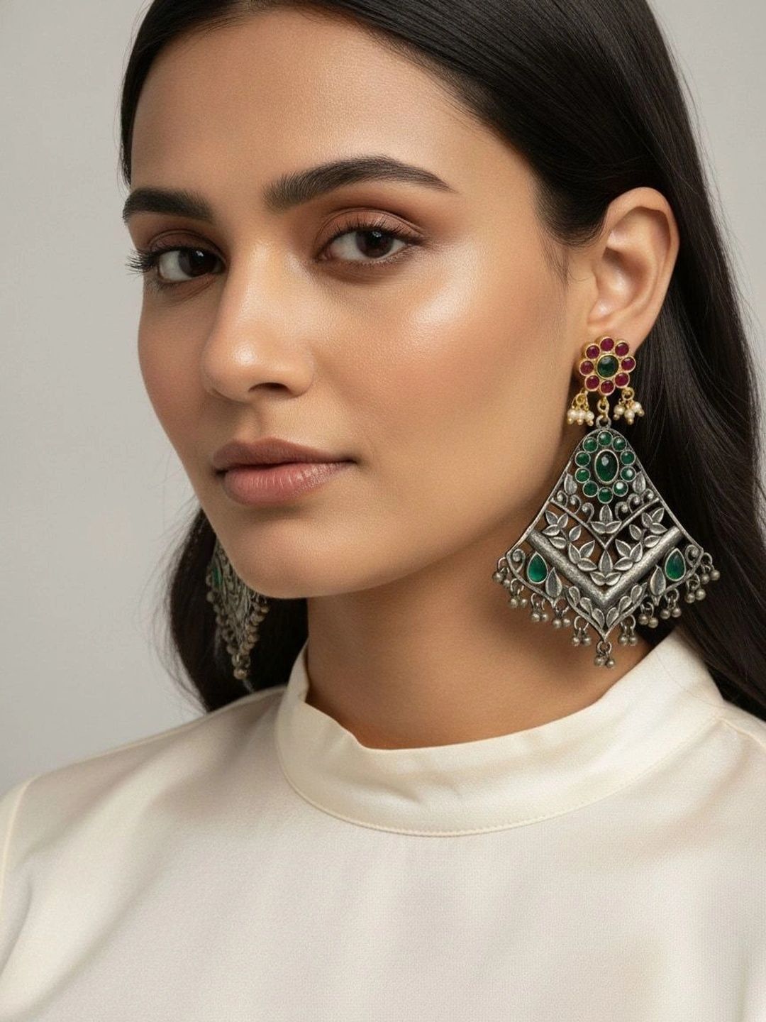 9ROCK Geometric Drop Earrings-picture-17