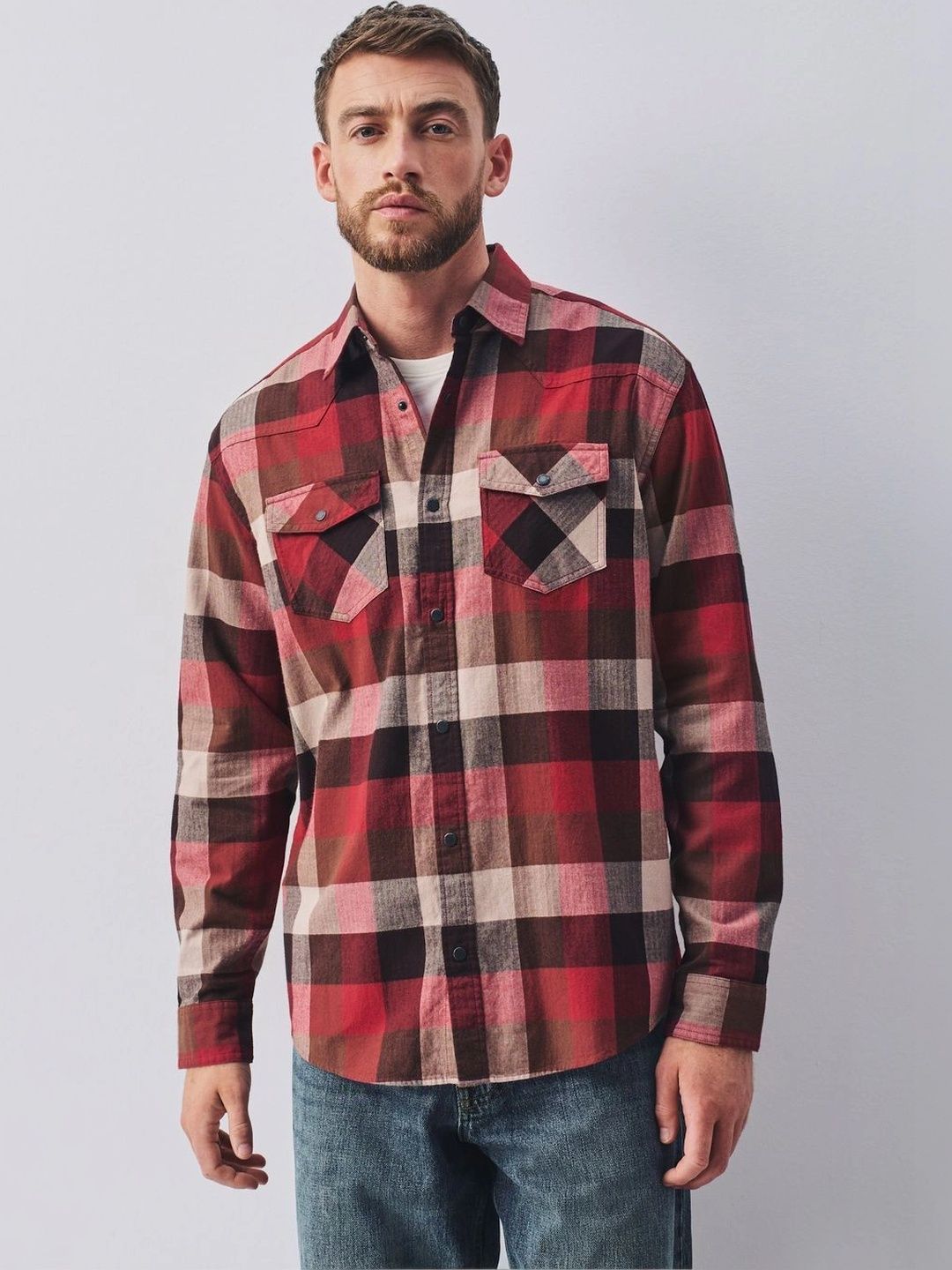 NEXT Checked Casual Shirt-image-6