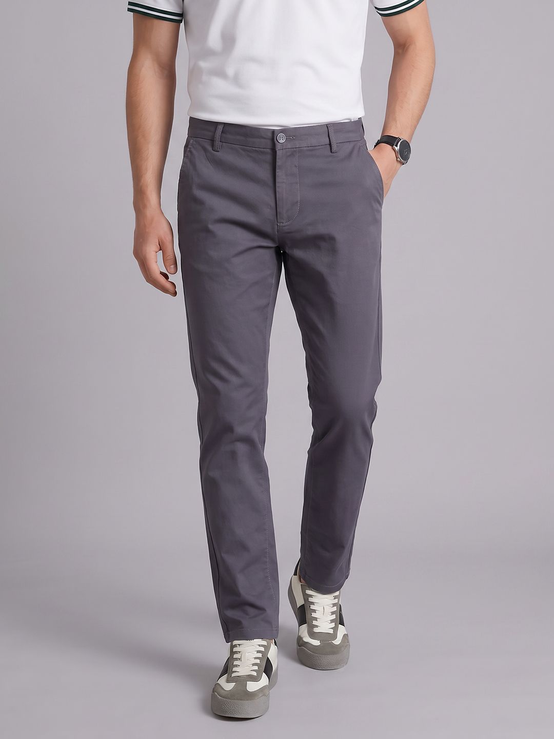 Arrow Sport Men Bronson Slim Fit Woven Trousers-picture-35