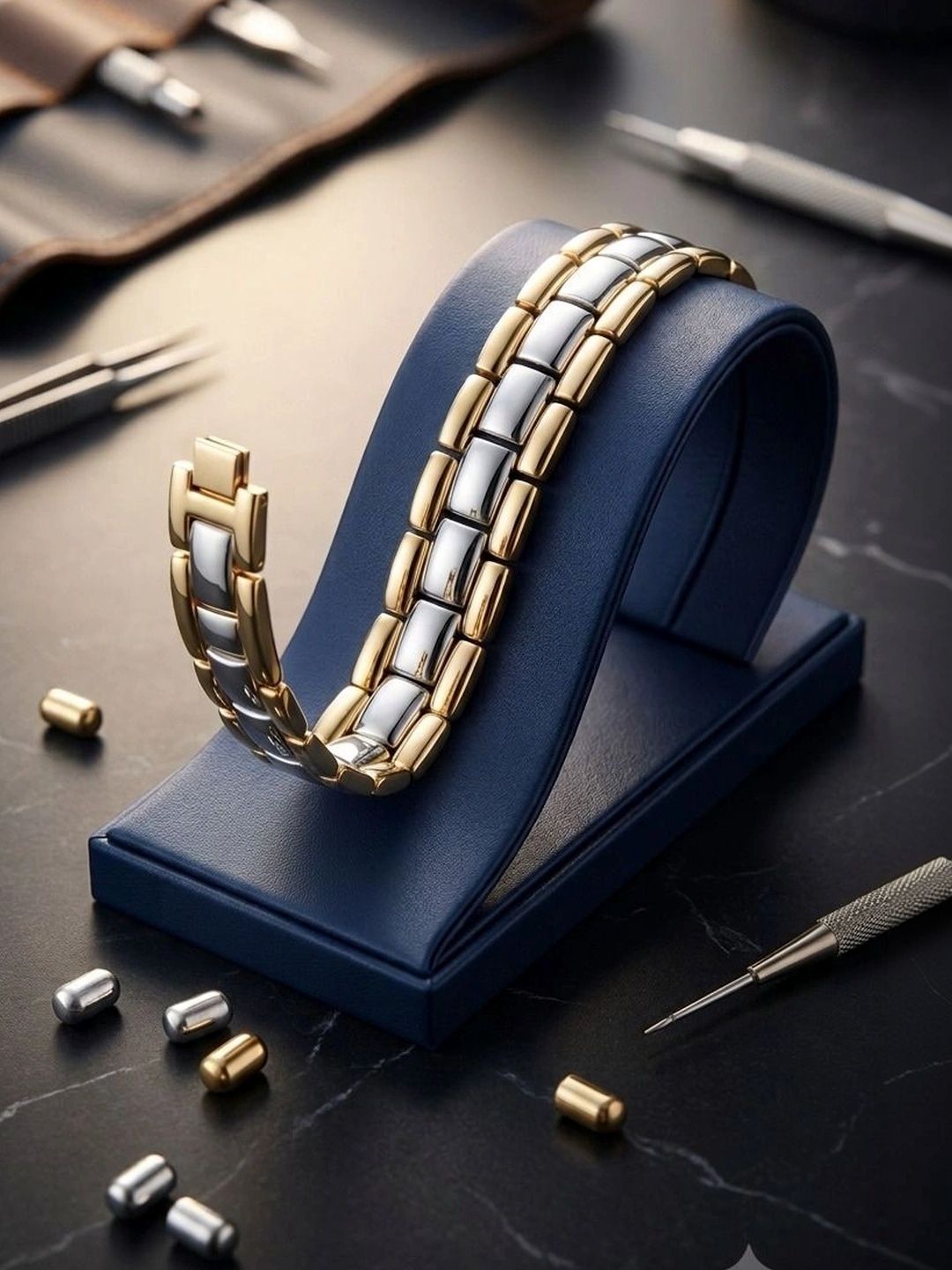 Palli Creation Men Gold-Plated Link Bracelet-picture-57