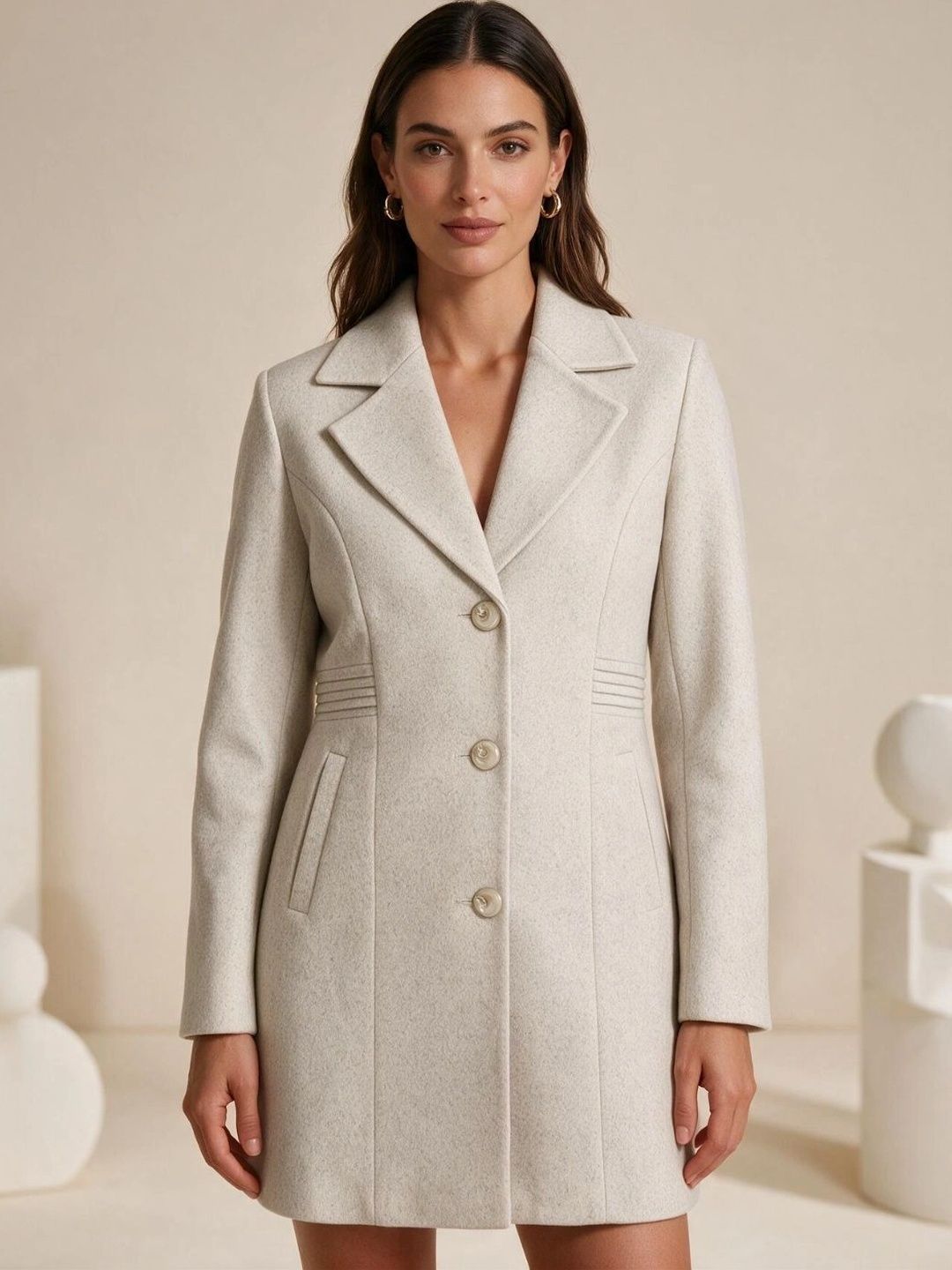 BAESD Single Breasted Notched Lapel Collar Overcoat-picture-51
