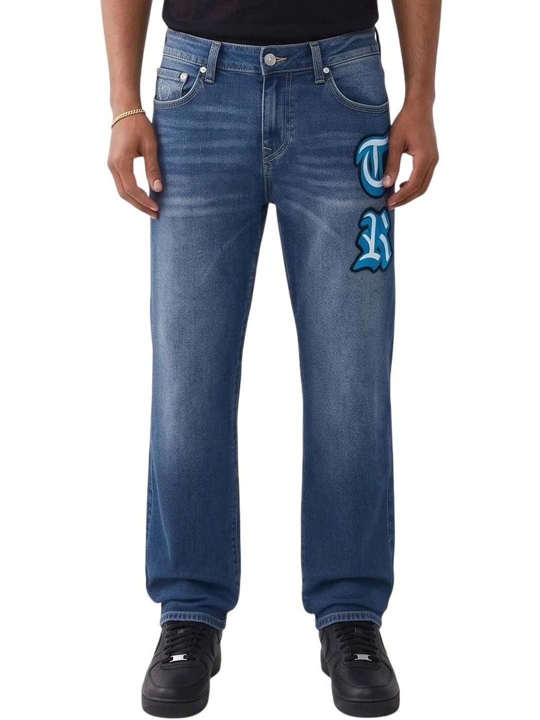 True Religion Men Mid-Rise Applique Jeans-picture-11