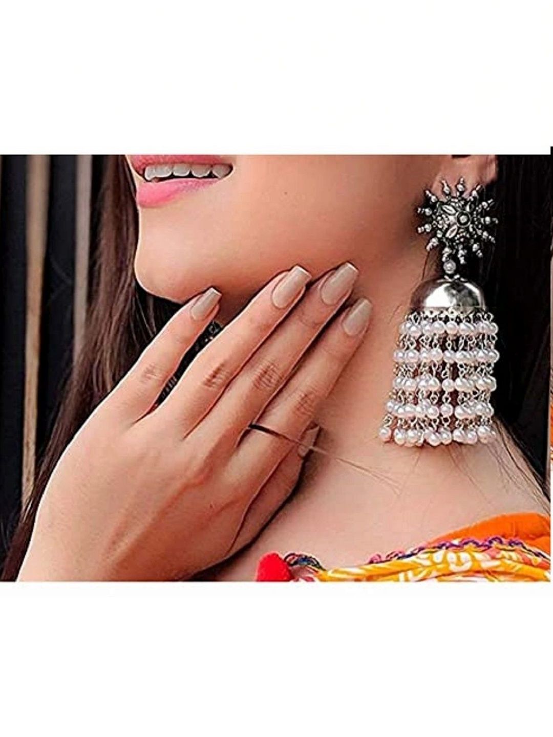 Nityakshi Circular Jhumkas Earrings-picture-19