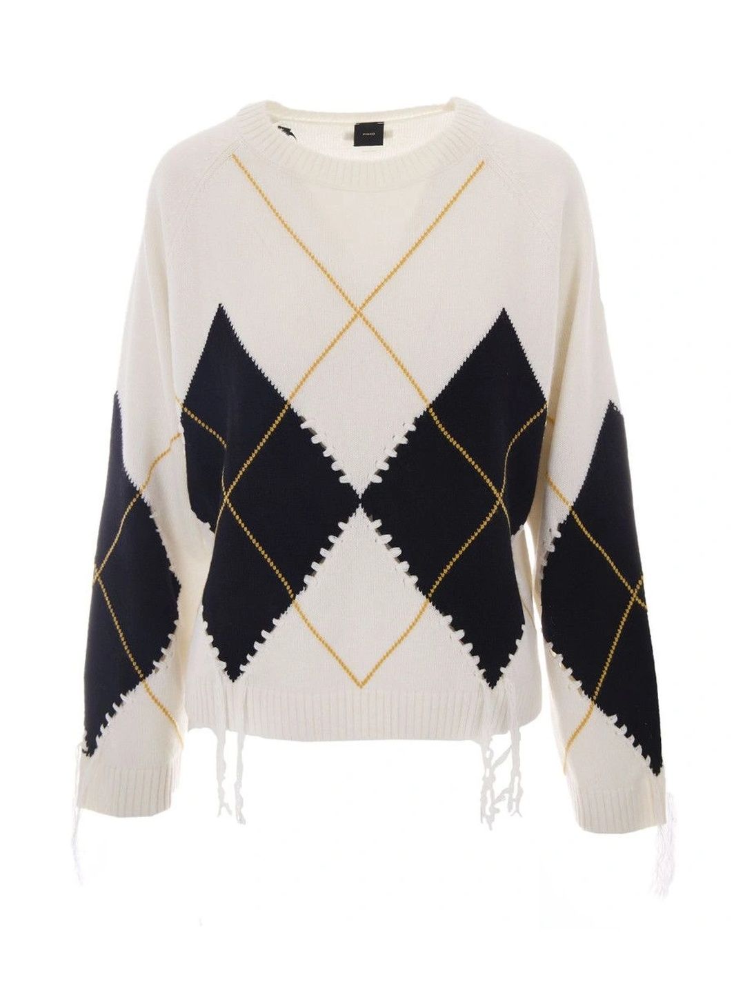 Pinko Women Argyle Checked Pullover-picture-47