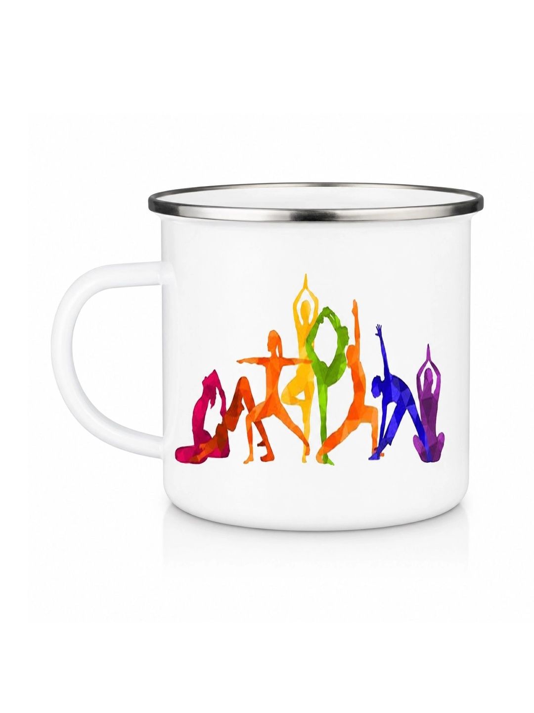 TAJNAN White Printed Stainless Steel Glossy Mugs Set of Cups and Mugs-picture-14