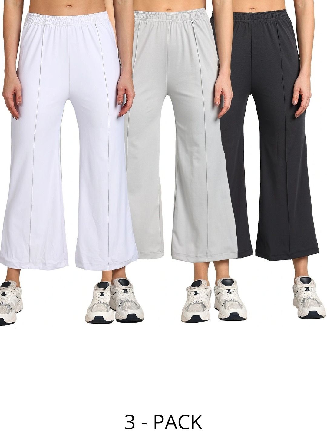 Moda Rapido Women 3 Knitted Palazzos-picture-14