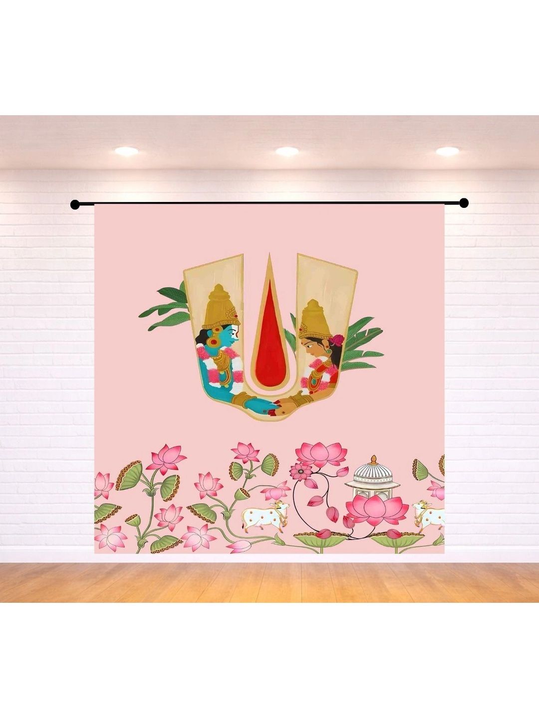 DHARA CREATION Pink Printed Wall Decor-picture-47