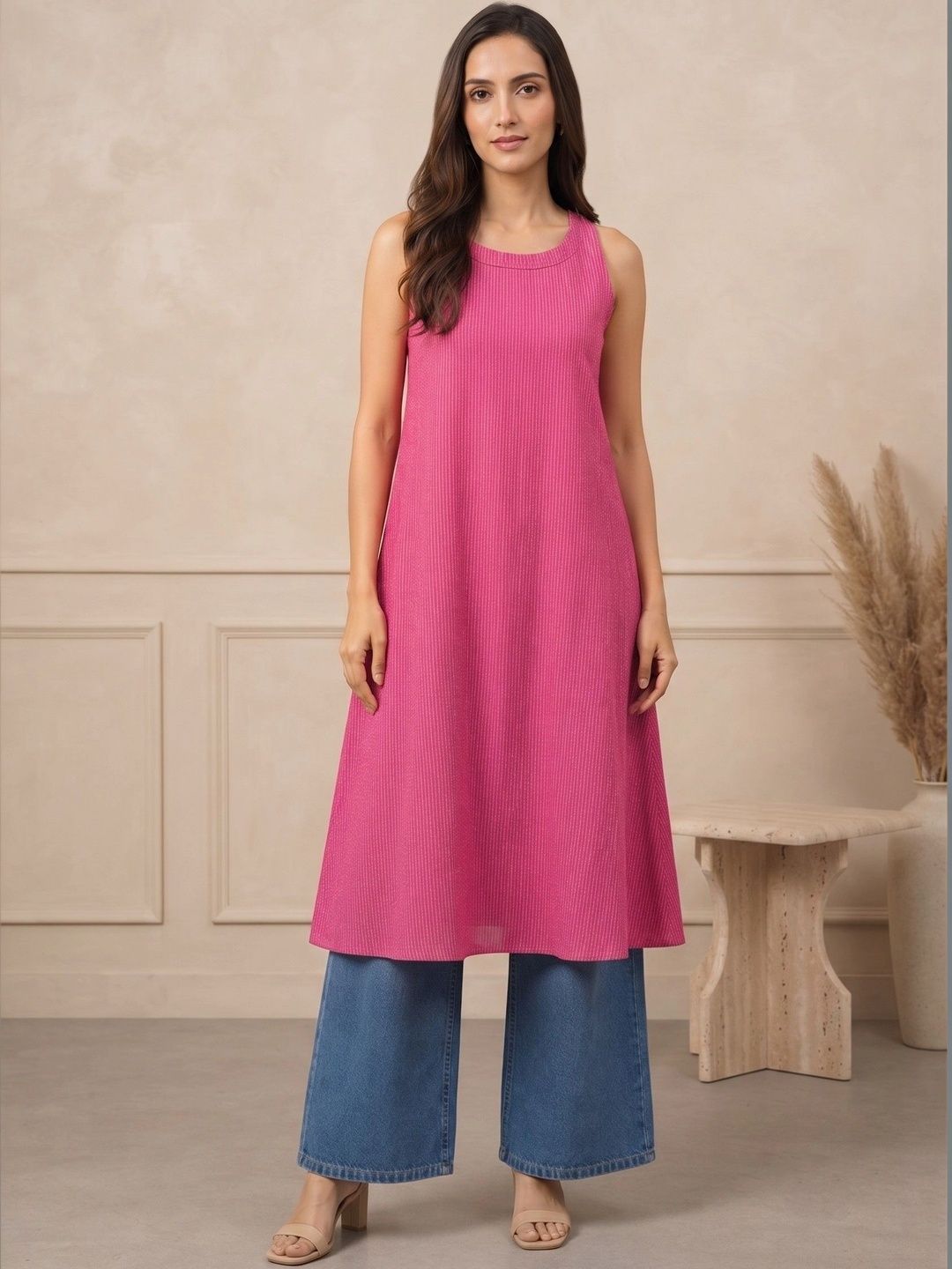 KALINI Woven Design Pure Cotton Kurti-picture-18