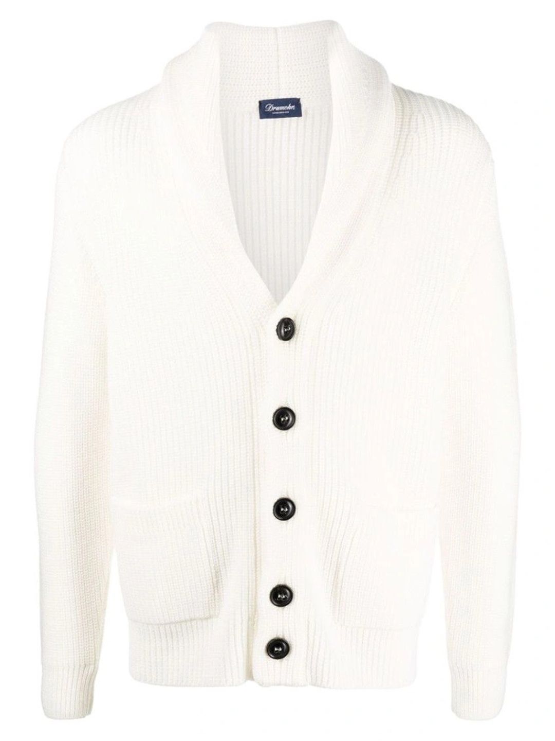 Drumohr Men Ribbed Woollen Cardigan-picture-18