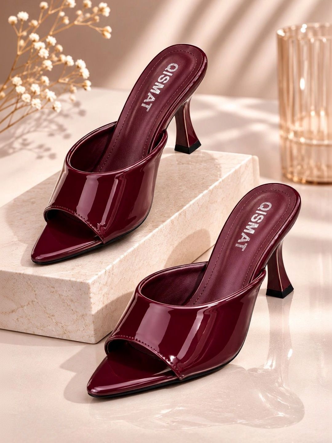 Qismat Slim Heeled Mules-picture-45