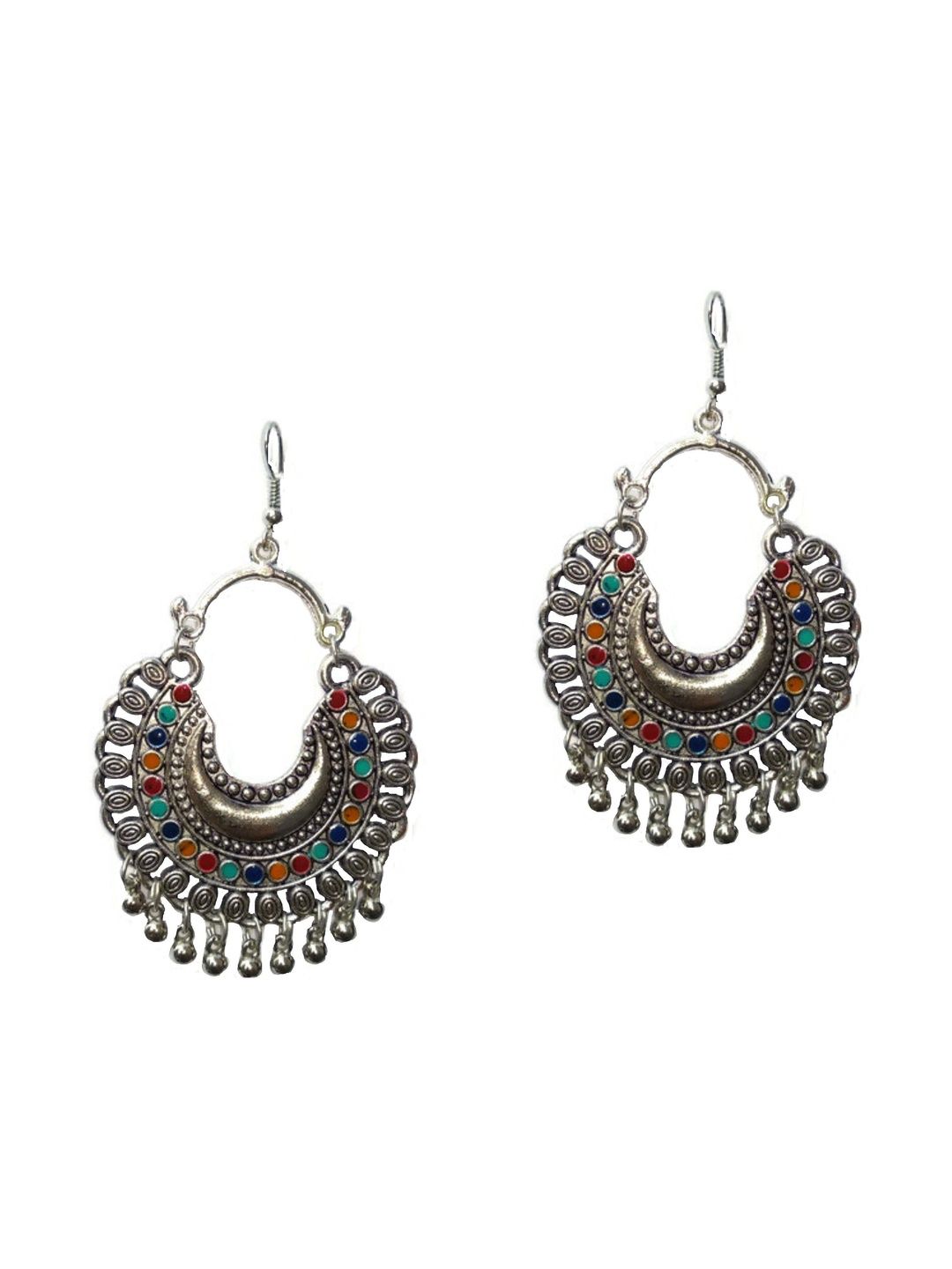 Nityakshi Crescent Shaped Drop Earrings-picture-41