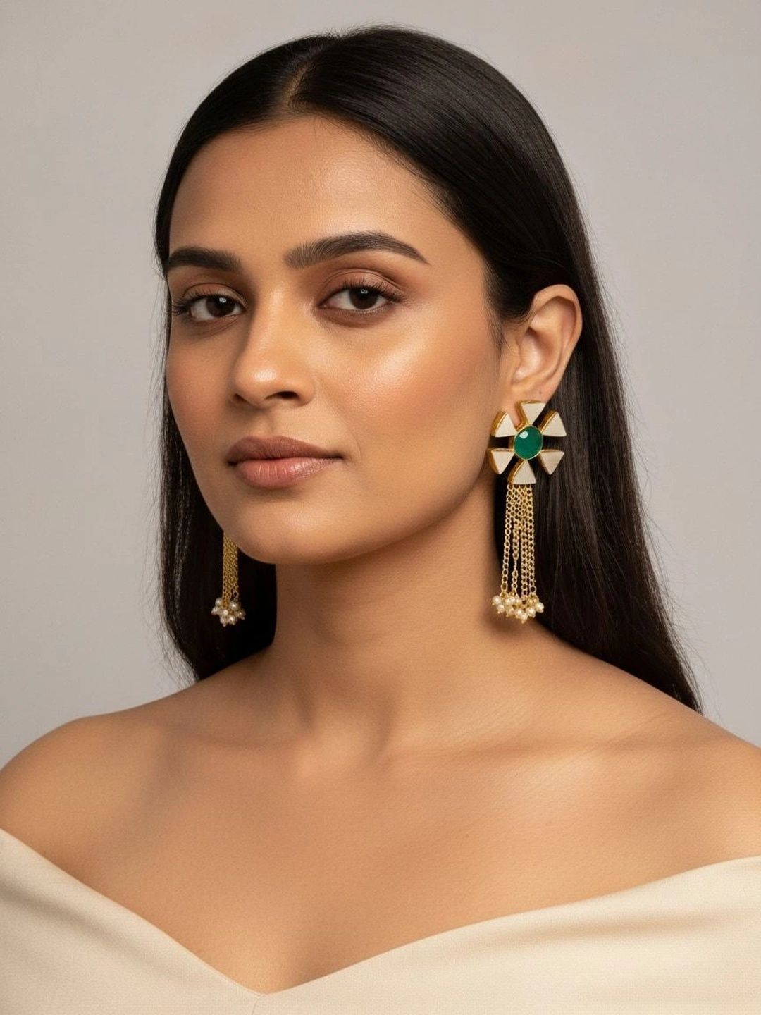 9ROCK Floral Drop Earrings-picture-46