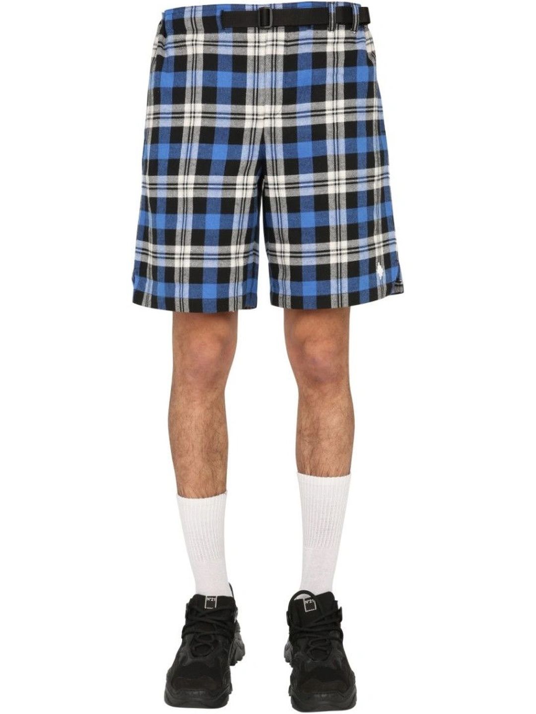 Marcelo Burlon Men Checked Technology Shorts-picture-19