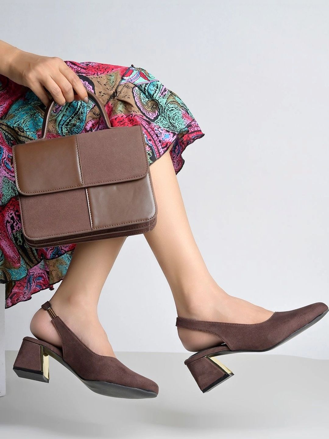 Shoetopia Suede Block Pumps-picture-16