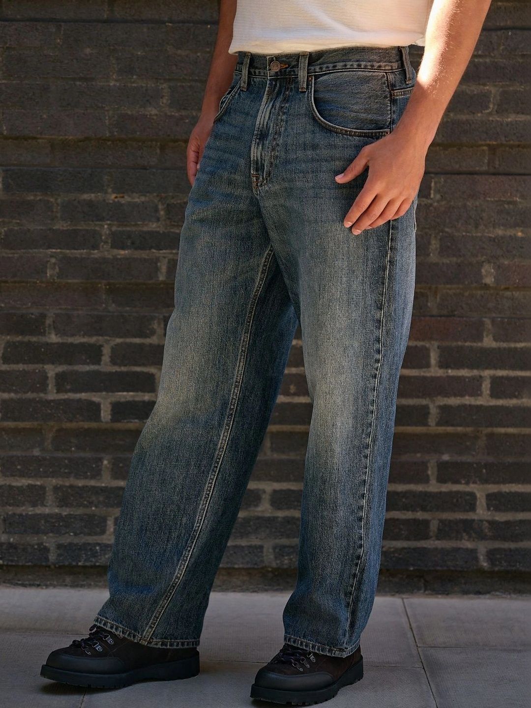 NEXT Men Baggy Fit Light Fade Jeans-picture-19