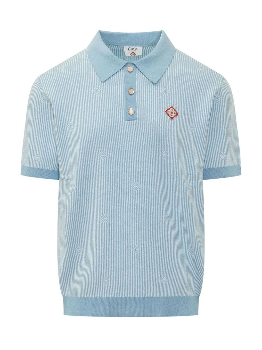 Casablanca Men Striped Polo Collar T-shirt-picture-50
