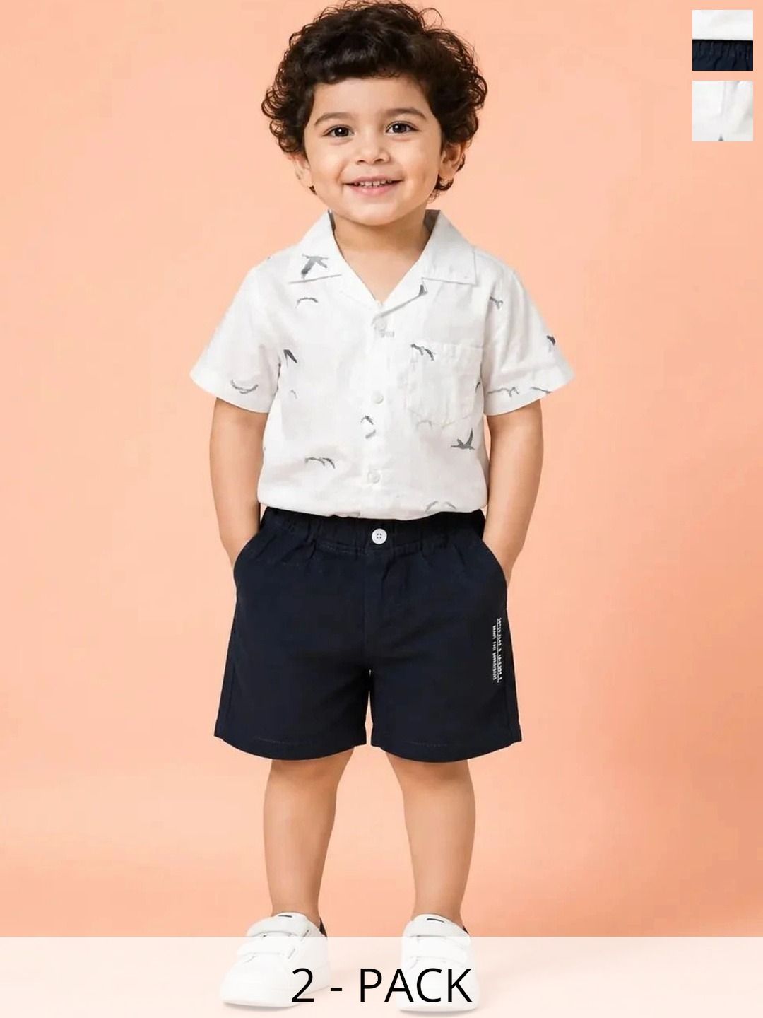 Bloomup Boys Printed Shirt with Shorts-image-27