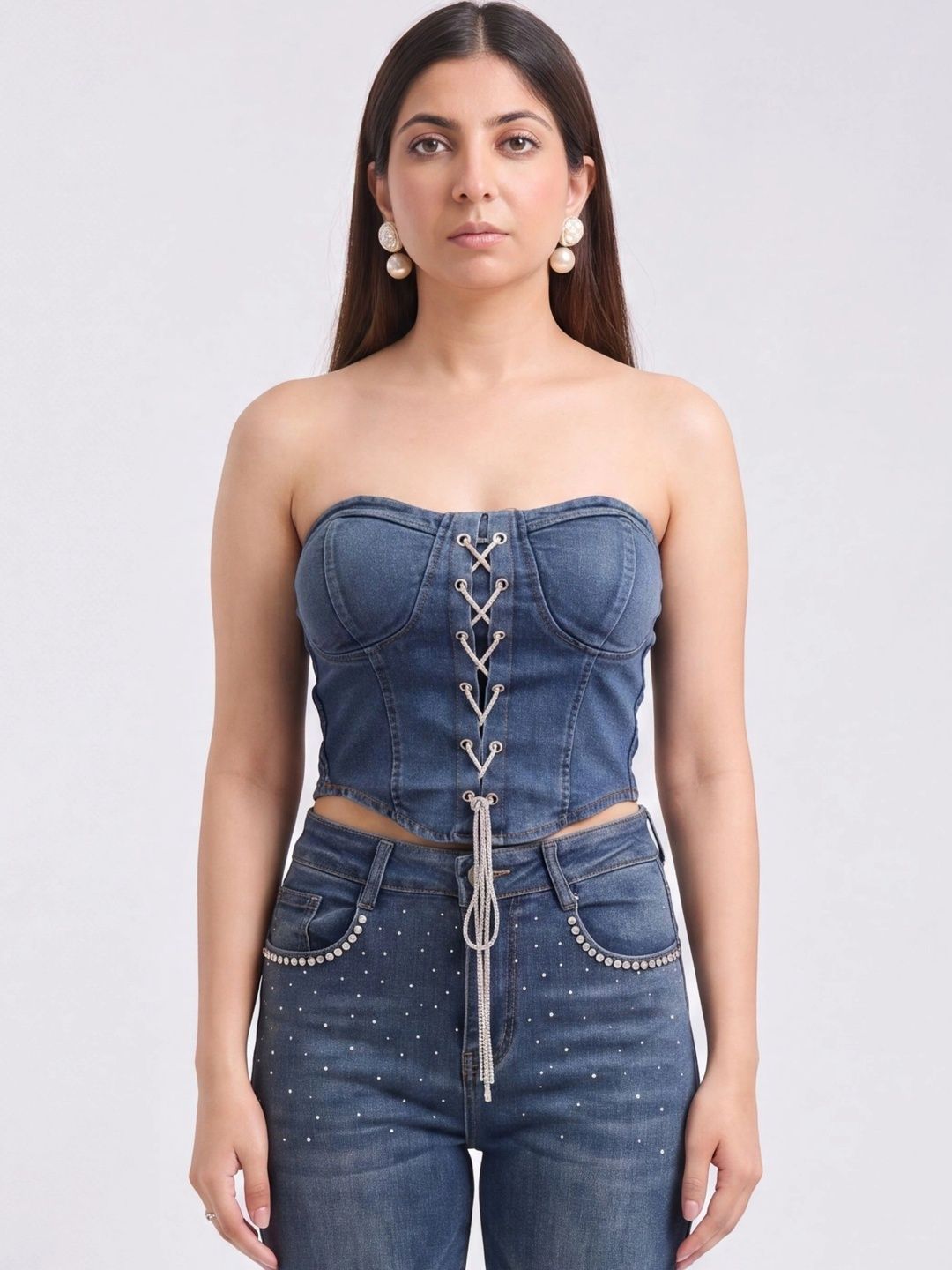 TBFO Denim Crop Top-picture-53