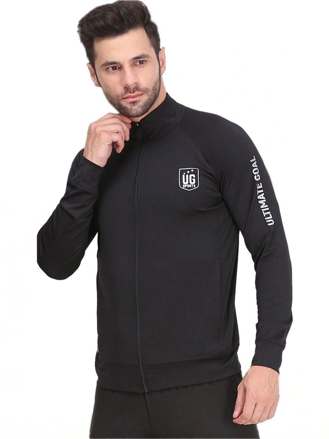 ULTIMATE GOAL Men Brand Logo Lightweight Outdoor Sporty Jacket-picture-57