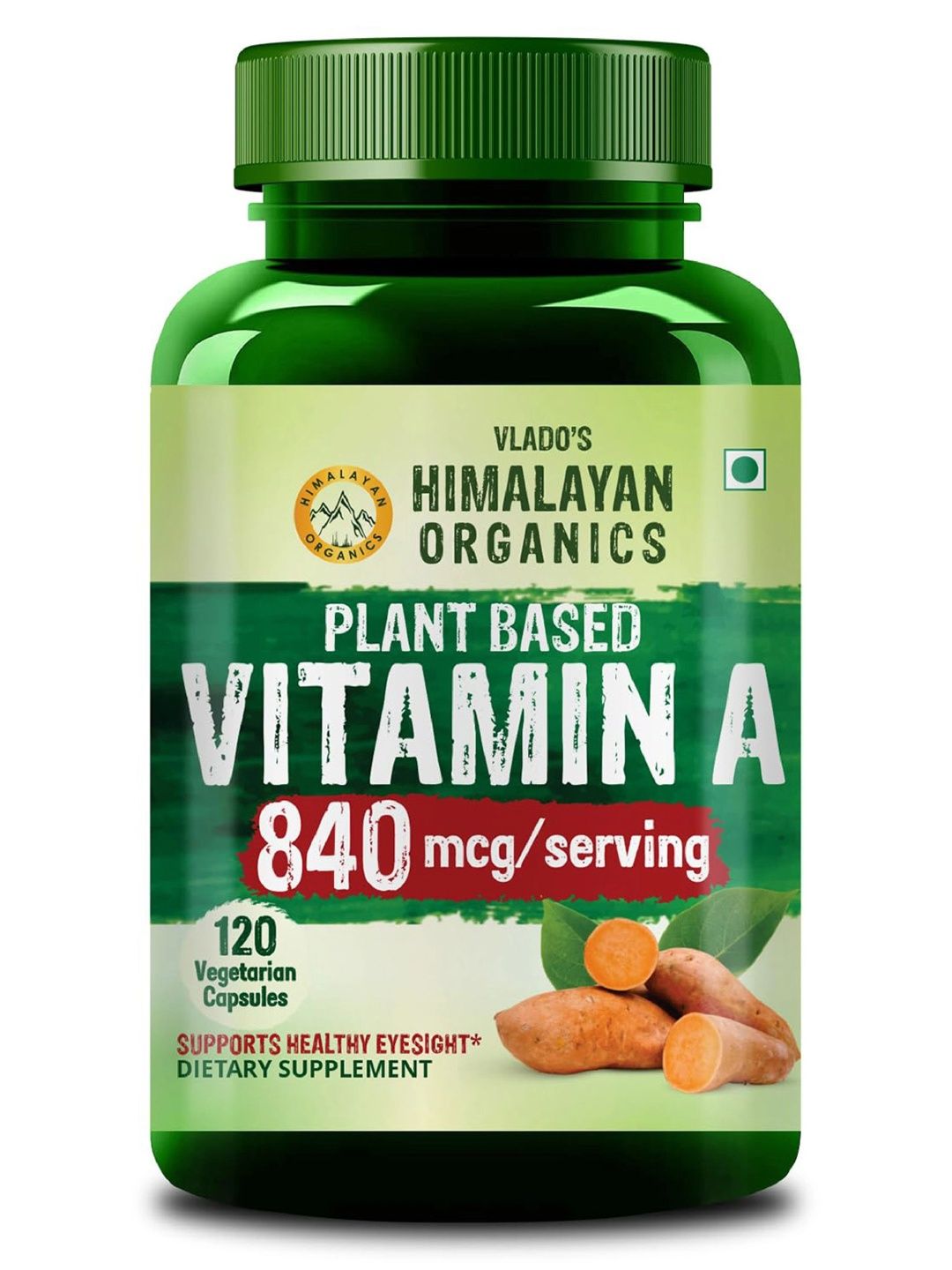 Vlados Himalayan Organics Plant Based Vitamin A Eye Health Support -120 Capsules-image-9
