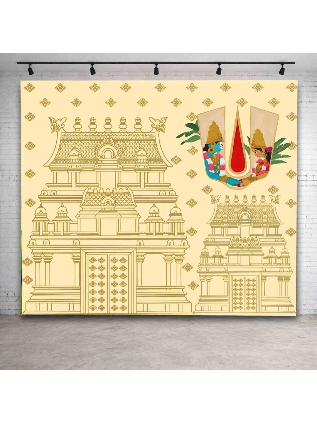 DHARA CREATION Yellow Printed Wall Decor-picture-12
