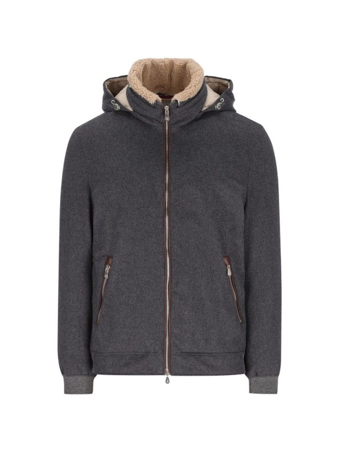 Brunello Cucinelli Men Woollen Insulator Bomber Jacket-picture-14