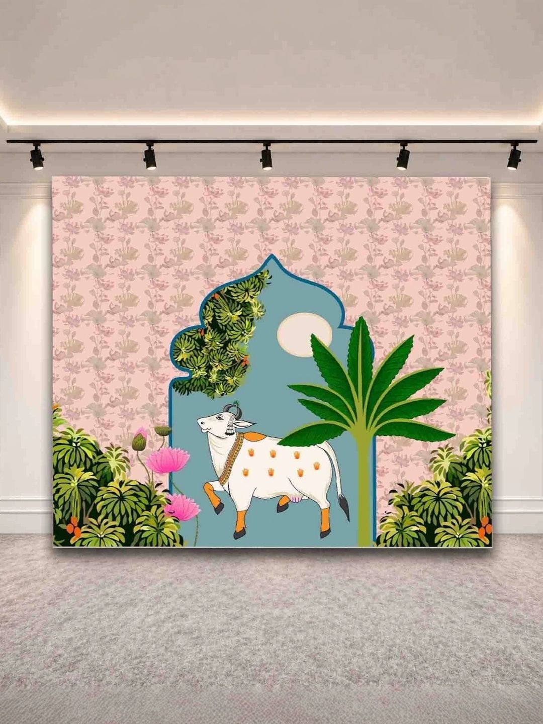 DHARA CREATION Green Printed Wall Hangings-picture-33