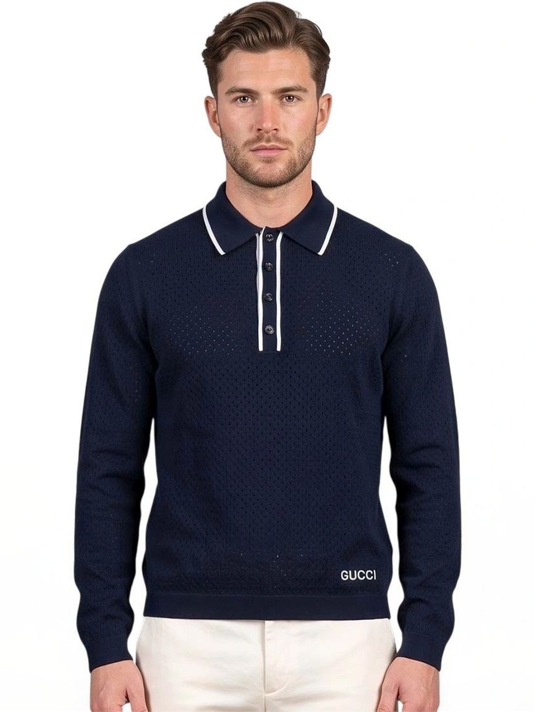 Gucci Men Brand Logo Polo Collar T-shirt-picture-37