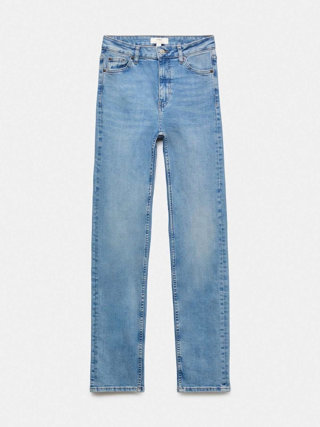 Marks & Spencer Women Straight Fit Mid-Rise Jeans-picture-19
