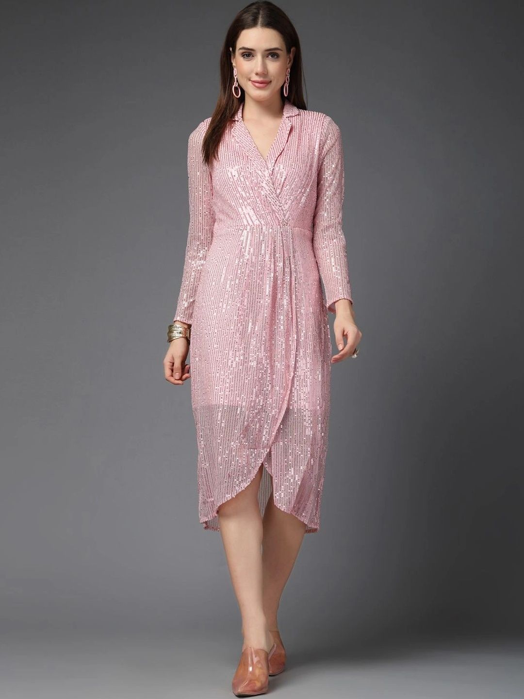 T TRYON ULTIMATE Embellished Midi Dress-image-0
