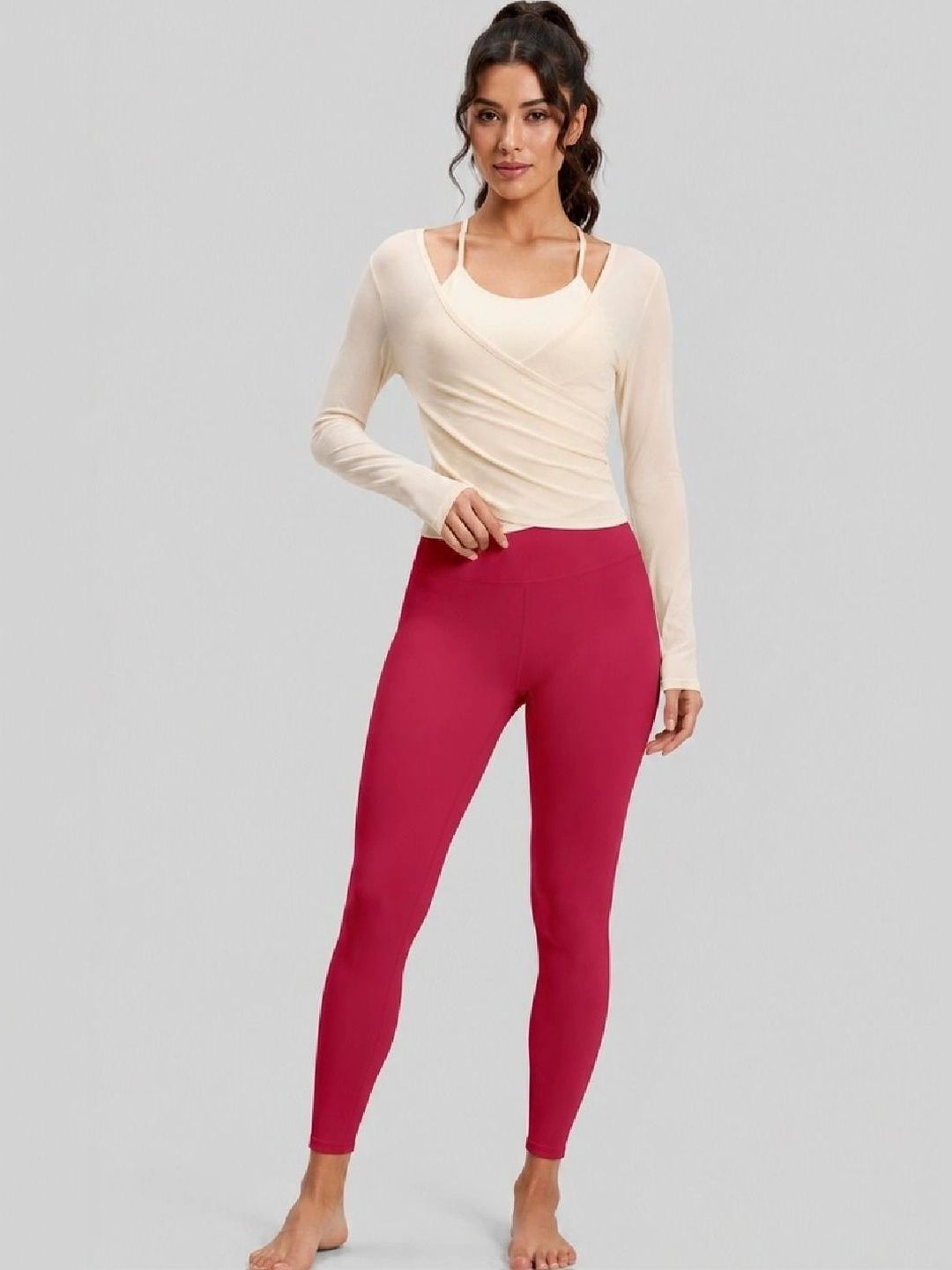 ENRIZZ Solid Top with Leggings-picture-52