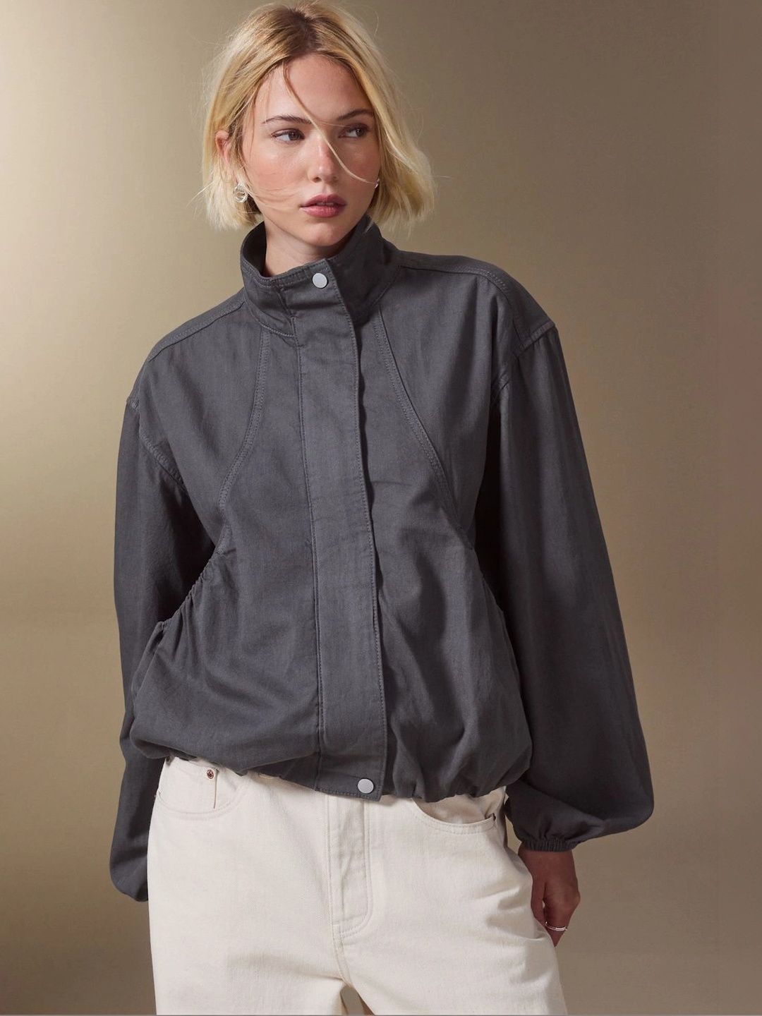 NEXT Stand Collar Bomber Jacket-picture-30