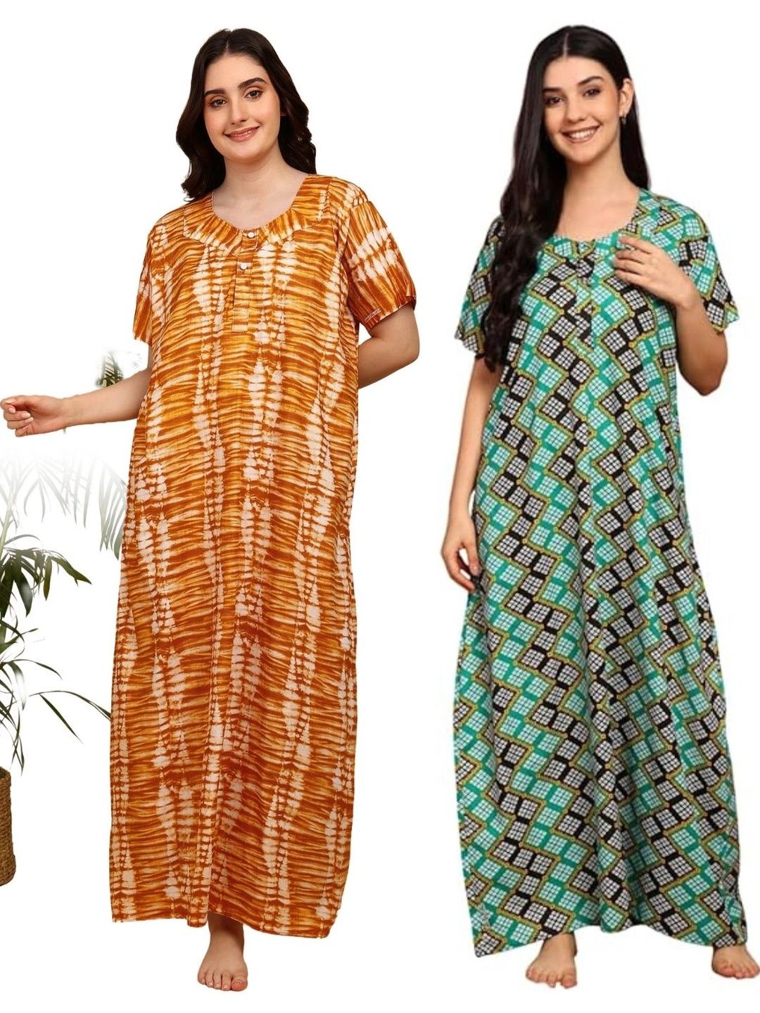 YUKATA Printed Maxi Nightdress-picture-8