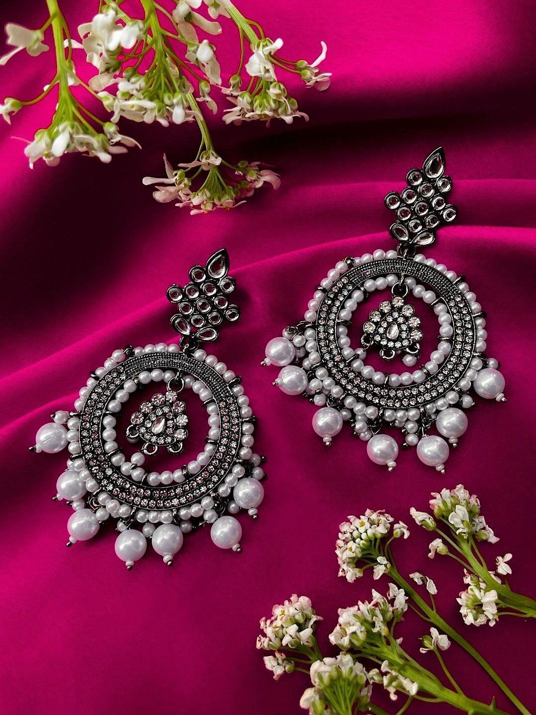 Silverays Accessories Circular Drop Earrings-picture-14