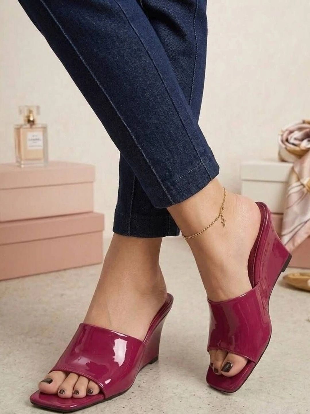 GLO GLAMP Party Wedge Mules-picture-16