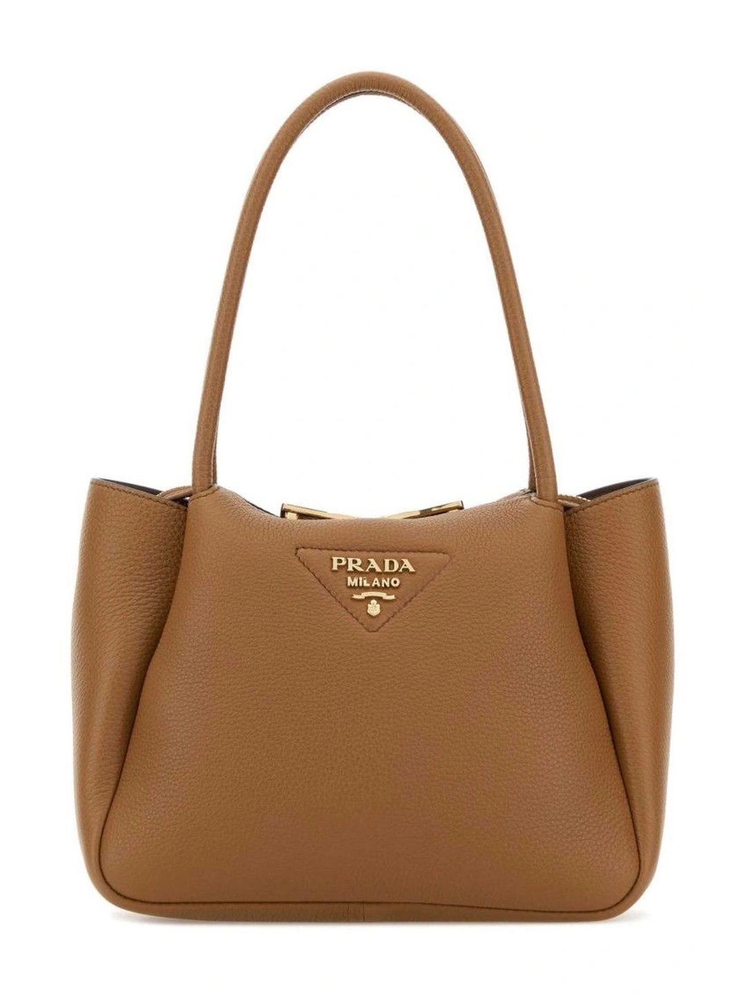 Prada Textured Leather Structured Handheld Bag-image-27