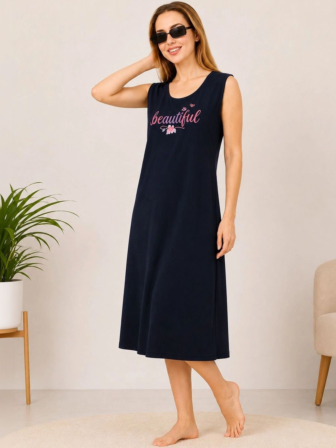 Sukhraa Printed Nightdress-picture-12