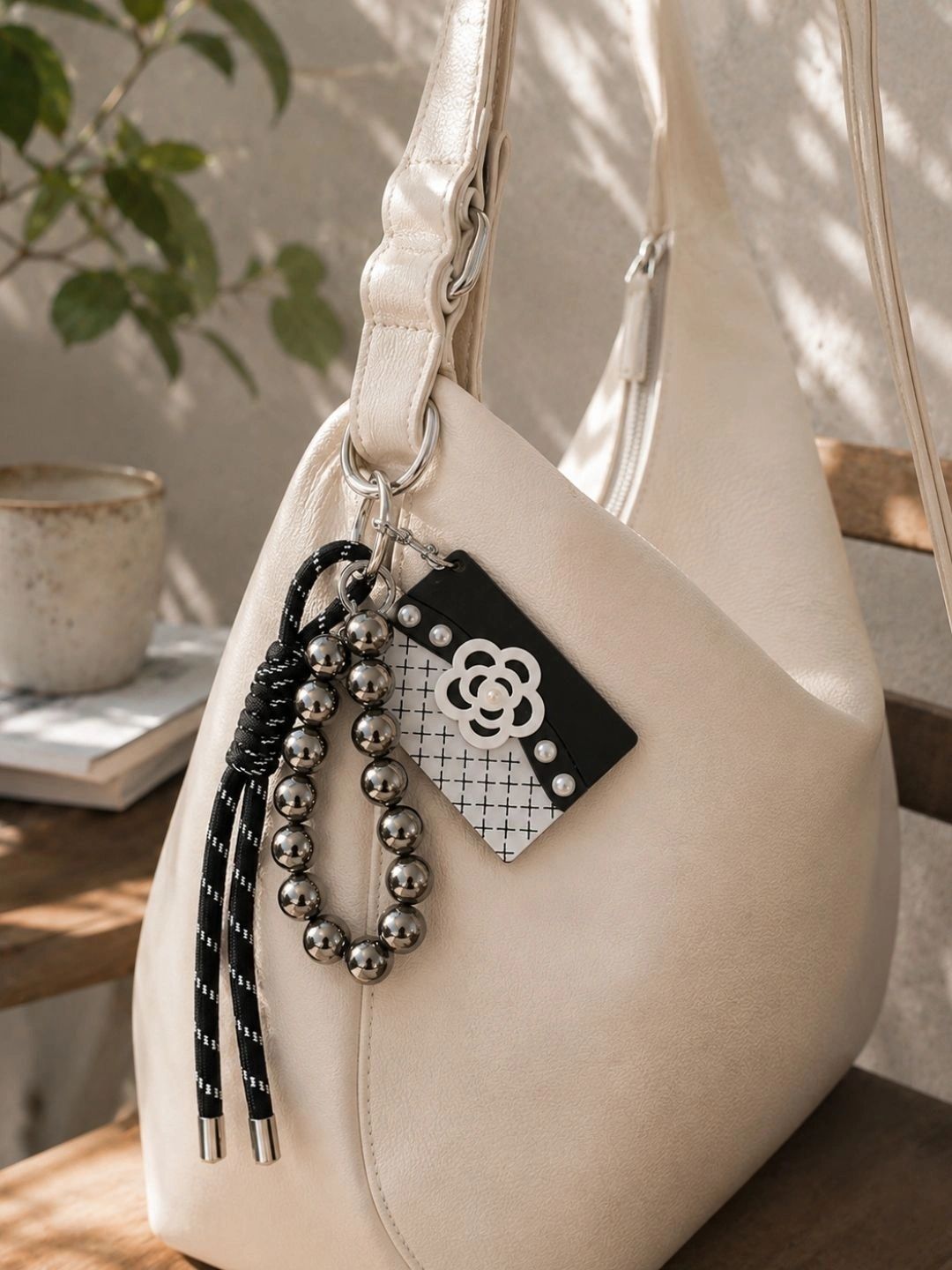 The Jewellery Tale Embellished Stainless Steel Bag Charms-picture-41