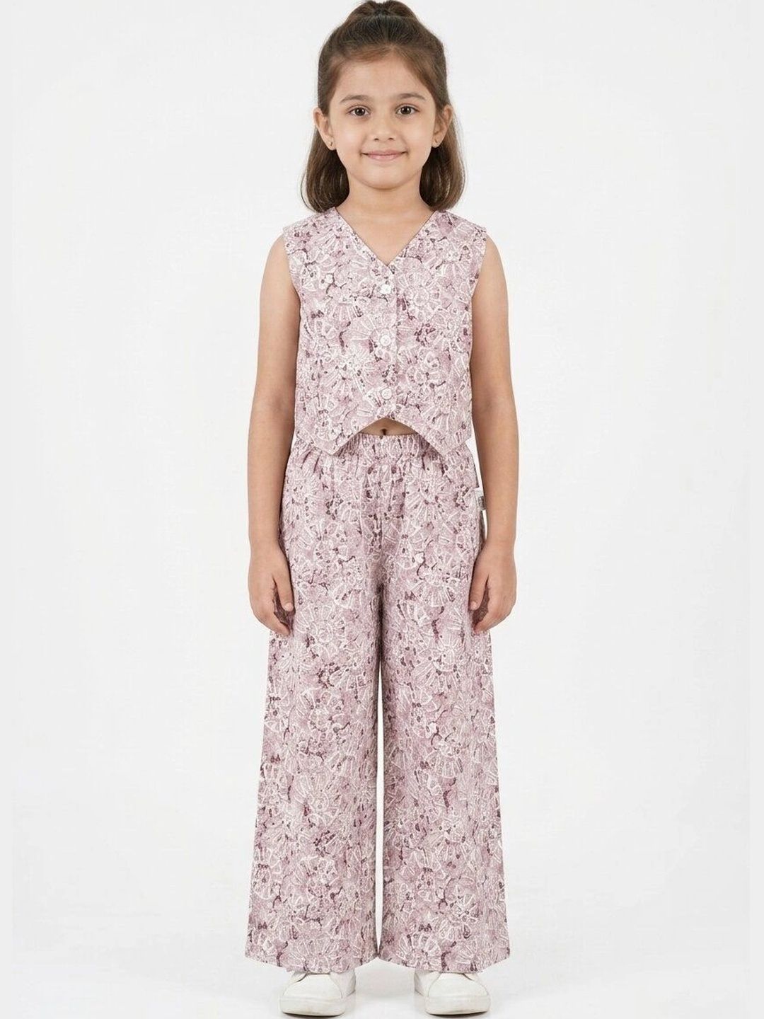 KALINI Girls Printed Top with Palazzos-picture-21