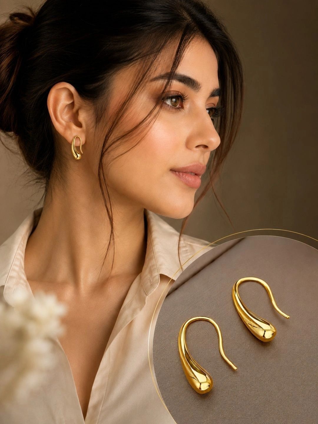 MONOZO Teardrop Shaped Drop Earrings-picture-48